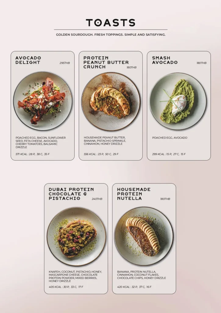 REFUEL menu: toasts.